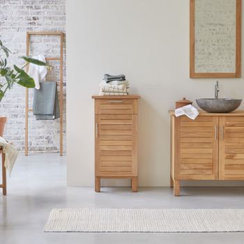 Mueble de almacenaje de teca maciza