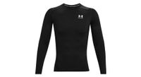 camiseta de compresion de manga larga under armour heatgear armour negro hombre