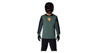 camiseta de manga larga fox defend creation verde para hombre