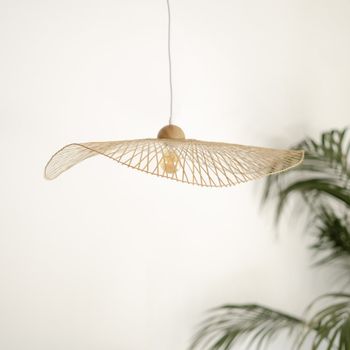 Lámpara colgante d75 cm en bambú