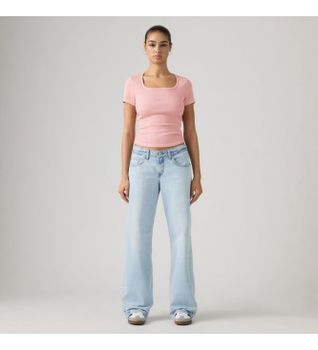 Levi's para mujer. A5566-0043 Jeans low loose azul claro (30/32), Casual, Algodón, Denim