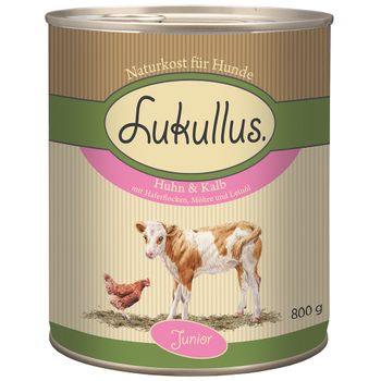 Lukullus Junior Chicken & Veal - 6 x 800g