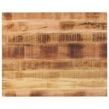 Tablero De Mesa Rectangular Madera Mango Rugosa 90x80x2,5 Cm Vidaxl