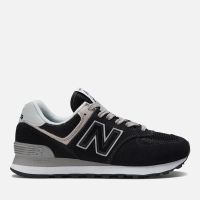 new balance womens 574 evergreen pack trainers - black - uk 3