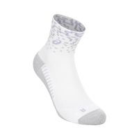 asics performance quarter  calcetines para correr unisex - blanco lila