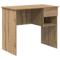 escritorio  mesa de trabajo roble artesanal 90 x 49 x 75 cm madera de ingenieria