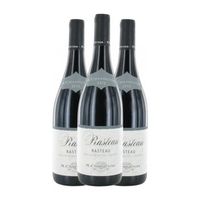 michel chapoutier vino tinto rasteau cotes 75 cl 13 vol pack de 3 unidades