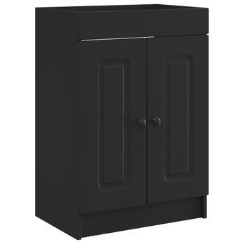 Cabinet Debajo Del Fregadero Negro 56 X 37,5 X 81 Cm Vidaxl