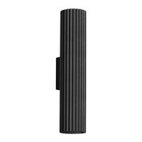 aplique de pared moto negro 30
