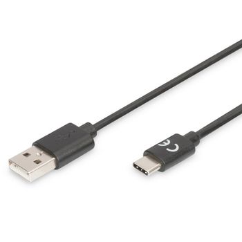 Digitus Cable USB a USB Type-C 2.0 1.8m Negro