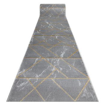 Alfombra De Pasillo Emerald Exclusivo 1012 Glamour, Elegante Mármol,  80x630 Cm