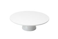 soporte para pasteles en porcelana - ceramica blanca
