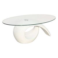 mesa de centro  115 x 64 cm  fibra - blanco