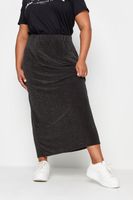 yours falda larga negra con brillo mujer curvy y tallas grandes yours