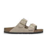 birkenstock para mujer 1029260 sandalias de piel arizona leve ajuste estrecho beige 38 plano ninguno casual