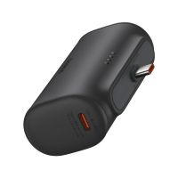 bateria externa baseus ppwco5t 20w 1764wh 4900mah de tipo enchufable con 1 entrada y 2 salidas que admite carga rapida