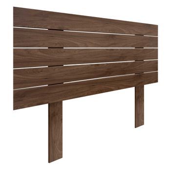 Cabecero De Madera Reciclada Dm Estilo Palet Horizontal Con Patas 95x115cm Camas 95 - Nogal Madera