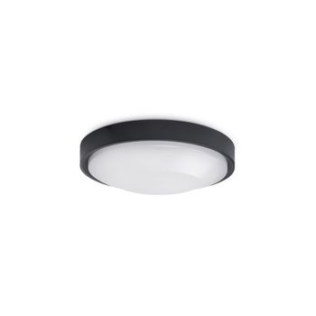 Dopo Lighting - Plafûn Exterior Floc D250 Led Smd Ac 20w 2200lm 3000k Negro