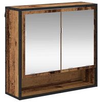 estante de pared madera vieja 65 x 20 x 60 cm vidaxl