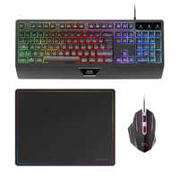teclado mouse y alfombrilla mars gaming mcp124es rgb h-mech mouse huano rgb 3200dpi alfombril
