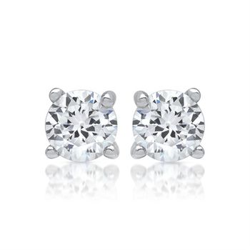 Pendientes de plata 925 circonita rodiado