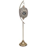 portavelas de metal dorado 295x25x131h cm