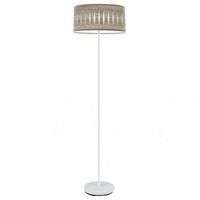 fabrilamp pie salon piron 1xe27 blanco madera gris 165x40x40 cm