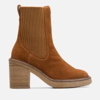 clarks womens cassiano top suede chelsea boots - uk 5