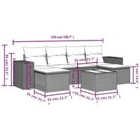 conjunto de cojines de jardin con almohadas conjunto de 7 piezas