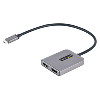 hub mst usb c a 2x hdmi 4k - divisor usb tipo c a hdmi
