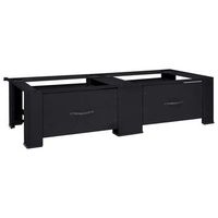 pedestal para lavadora 2 uds negro 127 x 545 x 325 cm acero vidaxl