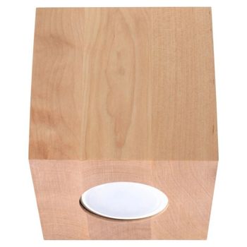 Foco de superficie vano madera natural