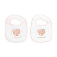 set de 2 baberos rizopique dream big rosa