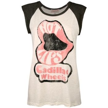 Junk Food Camiseta tirantes Cadillac Hot Lips para mujer