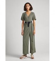 pepe jeans para mujer pl230462 mono fama verde s casual viscosa manga corta sostenible