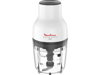 Picadora - Moulinex DJ5201, 300 W, 4 cuchillas de acero inoxidable, Blanco