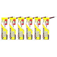 bateria lipo gnb lihv 1s 38v 660mah 90c 6pcs con conector ph20 para el dron happymodel crux3 emax tinyhawk iii mobula7