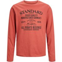 jack  jones camiseta manga larga 12237416 jjejeans tee ls o-neck 2324 noos jnr cinnabar para nino