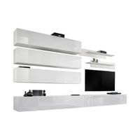 conjunto de muebles colgantes coleccion fly j1 color blanco
