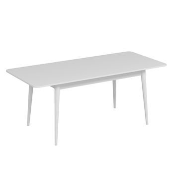 Mesa De Comedor Kale Extensible Color Blanco