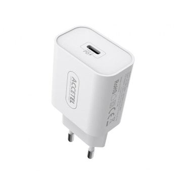 Cargador Accetel AC920W Carga Rápida 20W Power Delivery USB-C