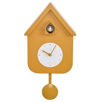 Reloj De Cuco Moderno Con Sonido De Pájaro Reloj De Péndulo Infantil Amarillo Bonneval
