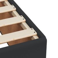 cama de muelles tipo spring apariencia negra material de cuero sintetico