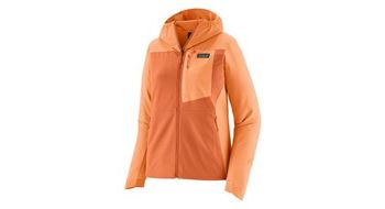 Forro polar patagonia r1 crossstrata hoody naranja mujer