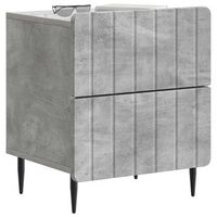 pack 2 uds mesita de noche  armario de noche  mesa de noche gris hormigon 43 x 345 x 495 cm