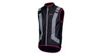 wowow flandrien chaqueta sin mangas reflectante negro rojo
