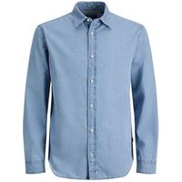 jack  jones camisa manga larga 12293302 blueelias-light blue denim para hombre