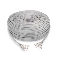 nanocable utp flexible cat5e 305m cable de red gris