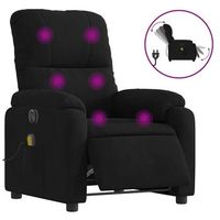 sillon de salon  silla  sillon reclinable de masaje electrico tela de microfibra negro