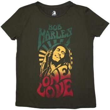 Bob Marley Camiseta One Love para mujer